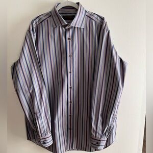 Etro Multicolor Striped Dress Shirt